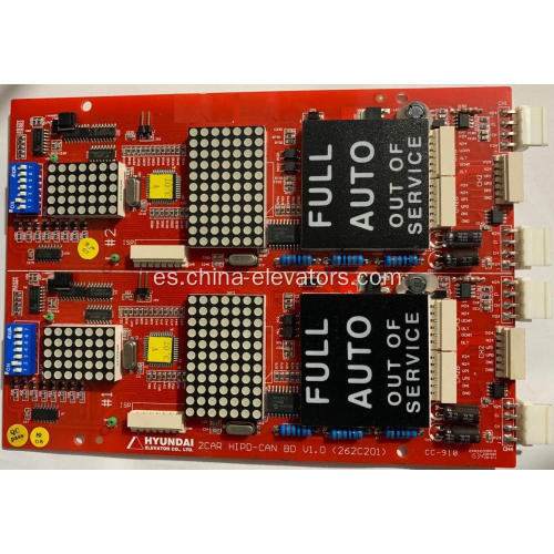 Placa de visualización dúplex LOP 262C201 para ascensores Hyundai